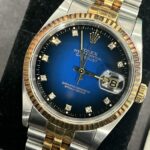 ロレックス デイトジャスト 16233 ブルー文字盤